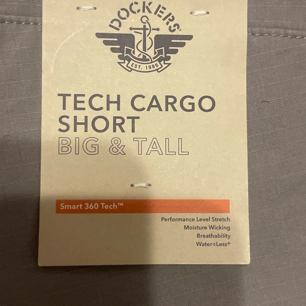 Dockers Gray Tech Cargo Shorts - Picture 2 of 5